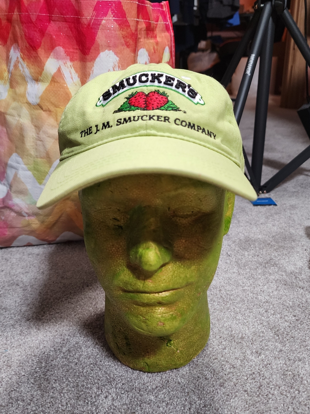 Lime Green Logo Baseball Cap